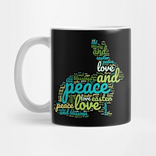 Easter bunny, word cloud Mug